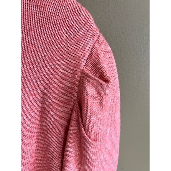 Candace Camerin Bure melon wool blend sweater cardigan L - Picture 3 of 8
